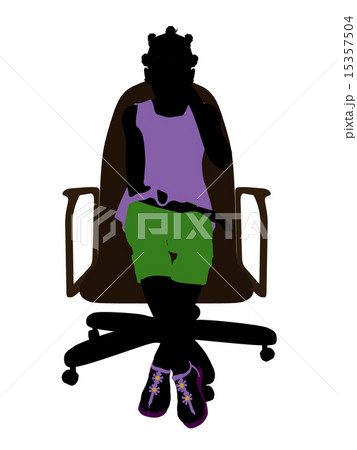 African American Female Teen Silhouette African American Female Teen Silhouette 15357504