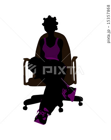 African American Skateboarder Sitting In A Chair Silhouette African American Skateboarder Sitting In A Chair Silhouette 15357868
