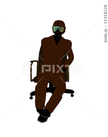 Male Pilot Illustration Silhouette Male Pilot Illustration Silhouette 15358126