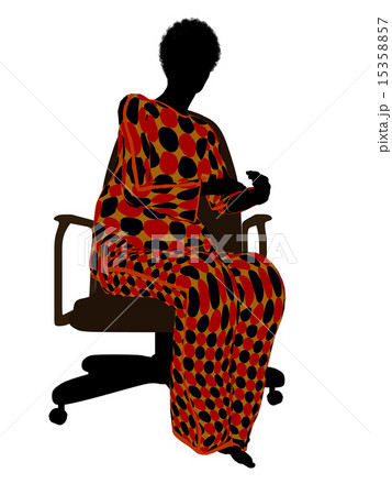 African American Woman Pajama Silhouette African American Woman Pajama Silhouette 15358857