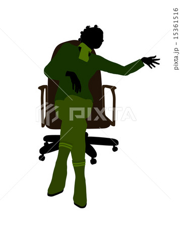 Casually Dressed African American Illustration Silhouette 15361516