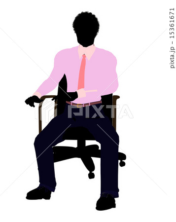 African American Male Business Silhouette African American Male Business Silhouette 15361671