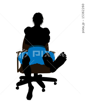 Surfer Sitting On A Chair Silhouette Illustration Surfer Sitting On A Chair Silhouette Illustration 15362260