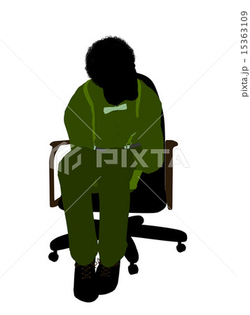 African American Male Business Silhouette 15363109