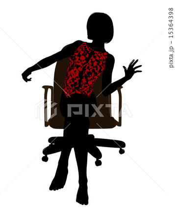 Female In A Swimsuit Sitting In A Chair Silhouette Female In A Swimsuit Sitting In A Chair Silhouette 15364398