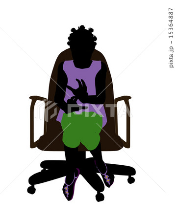 African American Female Teen Silhouette African American Female Teen Silhouette 15364887