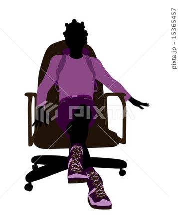 African American Teen Hiker Silhouette African American Teen Hiker Silhouette 15365457