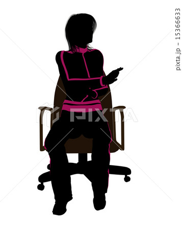 Female Workout Sitting On A Chair Silhouette 15366633