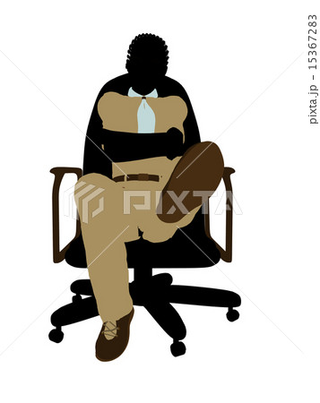 Boyscout Sitting In A Chair Illustration Silhouette Boyscout Sitting In A Chair Illustration Silhouette 15367283