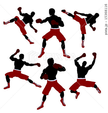 Male Boxng Illustration Silhouette 15368116