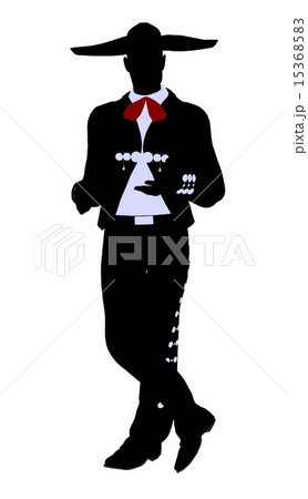 Male Mariachi Illustration Silhouette 15368583