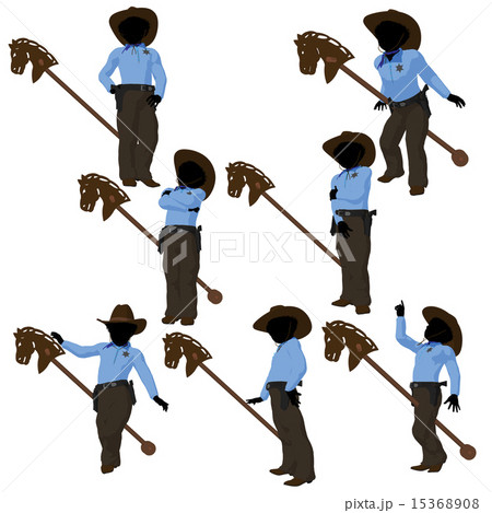 African American Teen Cowboy Illustration African American Teen Cowboy Illustration 15368908
