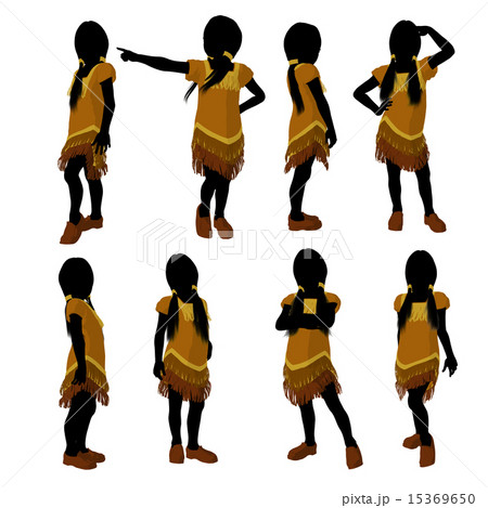 Native American Indian Art Illustration Silhouette Native American Indian Art Illustration Silhouette 15369650