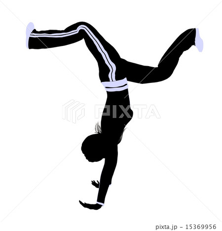 Female Urban Dance Illustration Silhouette Female Urban Dance Illustration Silhouette 15369956