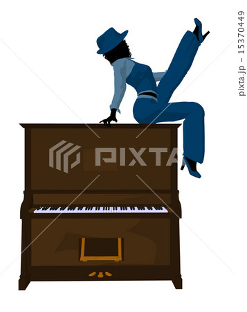 African American Jazz Musician Illustration 15370449