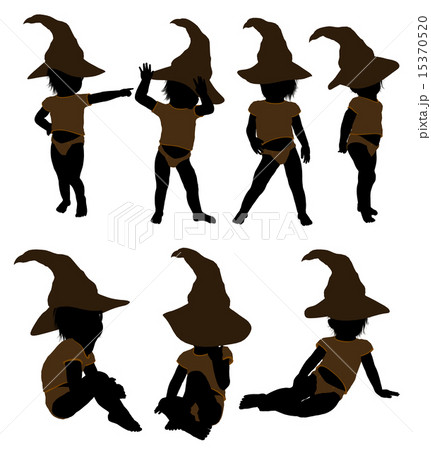 Male Hallowen Infant Toddler Illustration Silhouette 15370520