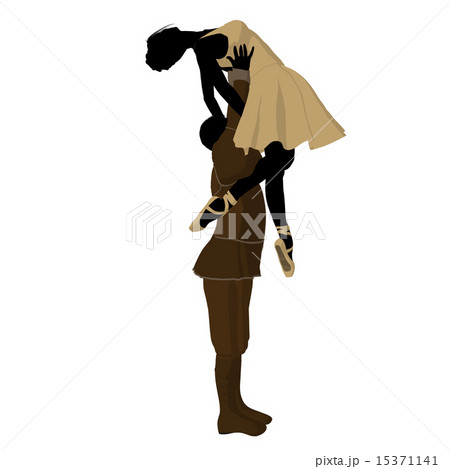 Ballet Couple Illustration Silhouette Ballet Couple Illustration Silhouette 15371141