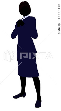 Female Office Illustration Silhouette 15372146