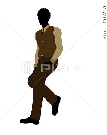 African American Business Man Silhouette 15372276