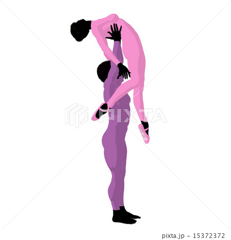 Ballet Couple Illustration Silhouette Ballet Couple Illustration Silhouette 15372372