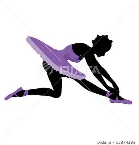 African American Ballerina Illustration Silhouette African American Ballerina Illustration Silhouette 15374238
