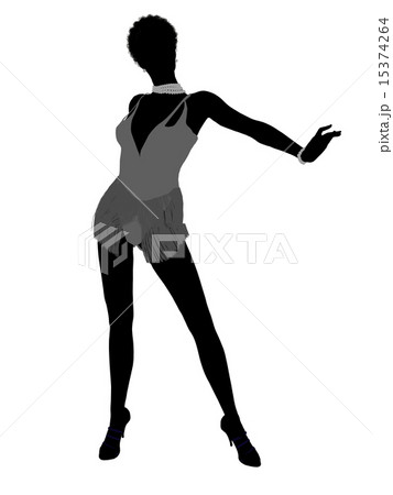 African American Showgirl Silhouette 15374264
