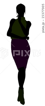 Female Office Illustration Silhouette Female Office Illustration Silhouette 15377005