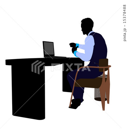 Male Business Silhouette Male Business Silhouette 15378488