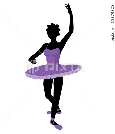 African American Ballerina Illustration Silhouette African American Ballerina Illustration Silhouette 15379328