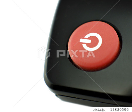 power round red glossy icon on white background 15380596