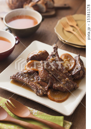 スペアリブのオレンジ煮 15381178