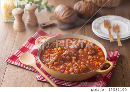 トマト煮込みハンバーグ 15381190