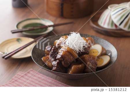 豚バラ肉の角煮と煮玉子 15381212