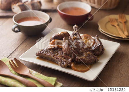 スペアリブのオレンジ煮 スペアリブのオレンジ煮 15381222