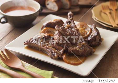 スペアリブのオレンジ煮 15381247