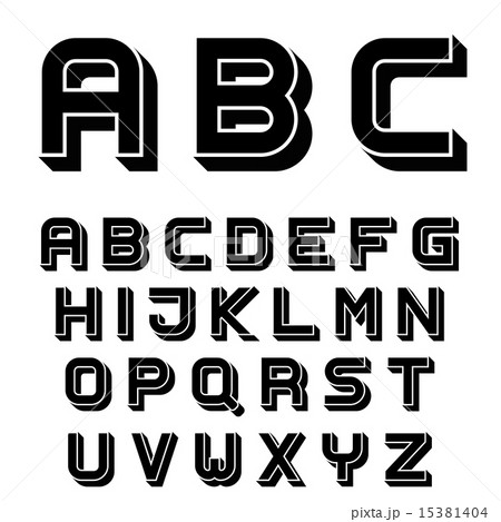 3d block letters alphabet