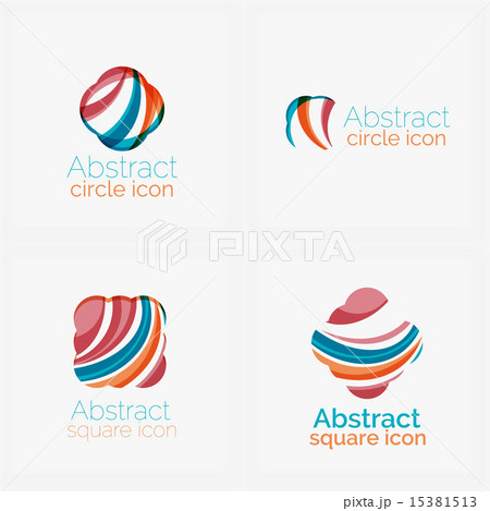 Clean elegant circle shaped abstract geometric logo. Universal for any idea Clean elegant circle shaped abstract geometric logo. Universal for any idea 15381513