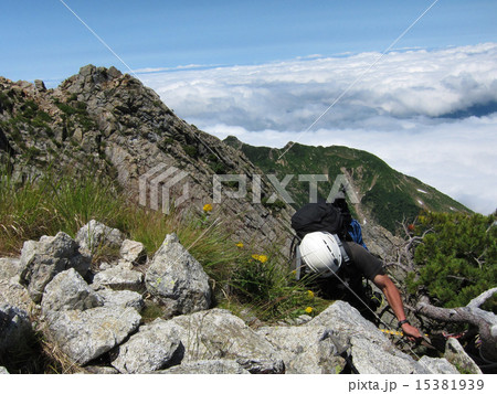 槍ヶ岳　北鎌尾根　8月 15381939