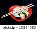 Sushi on a Black Background 15384083