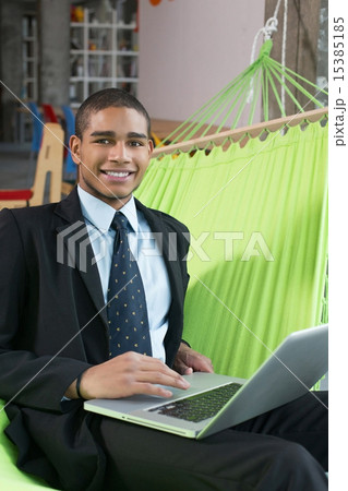 Businessman with notebook Businessman with notebook 15385185
