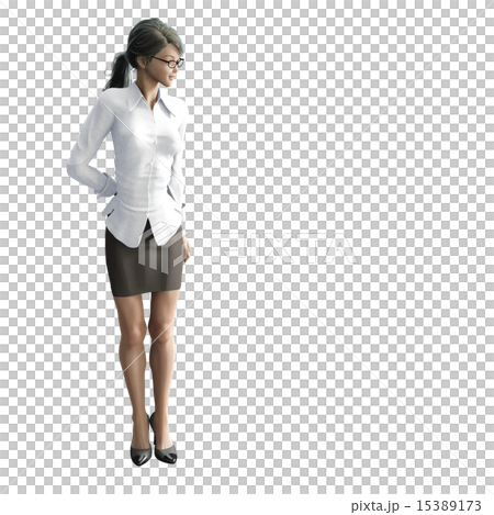 在商業女性對角線下看 15389173