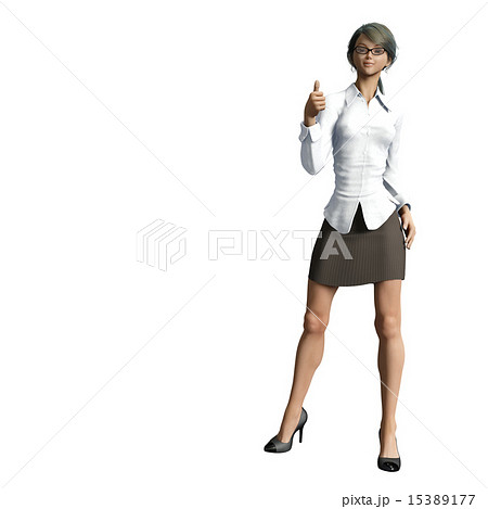 グーサインするビジネスウーマン　 15389177