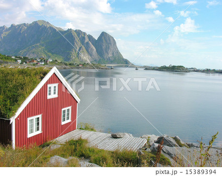 Red house in Lofoten 15389394