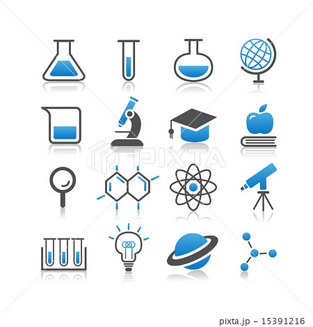 Science icon set 15391216