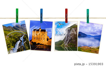 Norway travel photography on clothespins Norway travel photography on clothespins 15391903