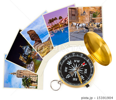 Spain travel images and compass (my photos) 15391904