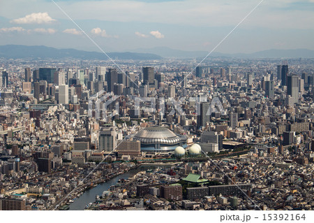 大阪ドーム付近を空撮 15392164