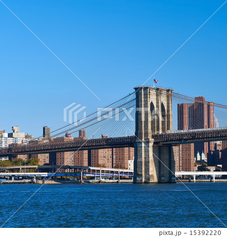 Lower Manhattan skyline view from Brooklyn Lower Manhattan skyline view from Brooklyn 15392220