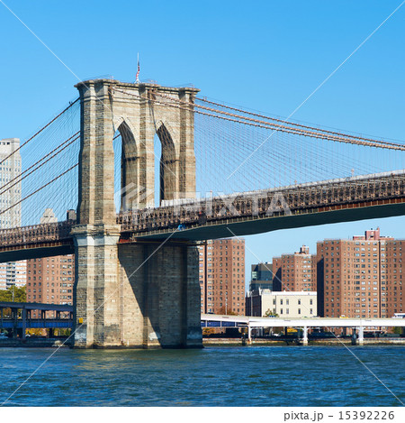 Lower Manhattan skyline view from Brooklyn 15392226