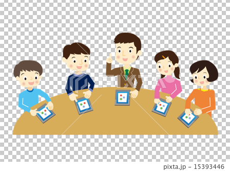 Tablet learning elementary school student 15393446